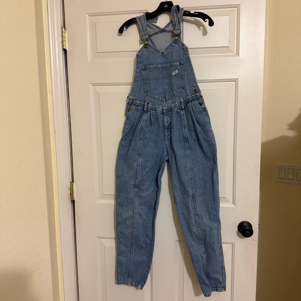 Vintage 1980's Guess by Georges Marciano Women's Denim Jean Overalls Sz 1